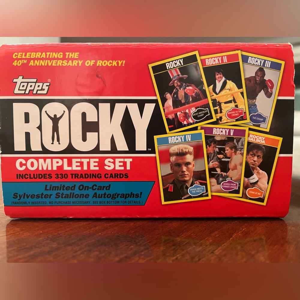 2016 Topps Rocky 40th Anniversary Complete Factory Set!